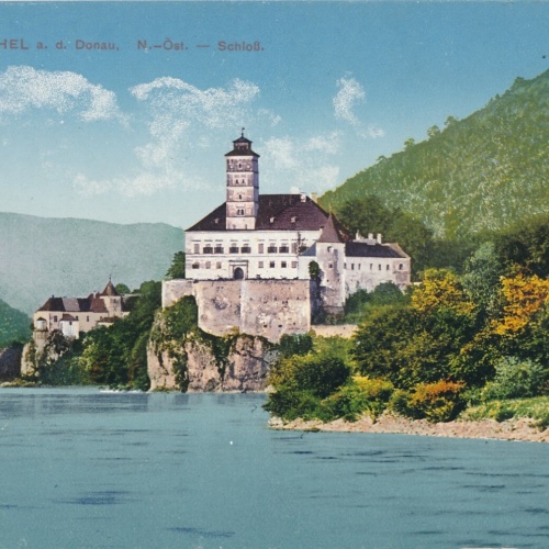 AK aus Schönbühel an der Donau mit Schloss Niederösterreich (6979)