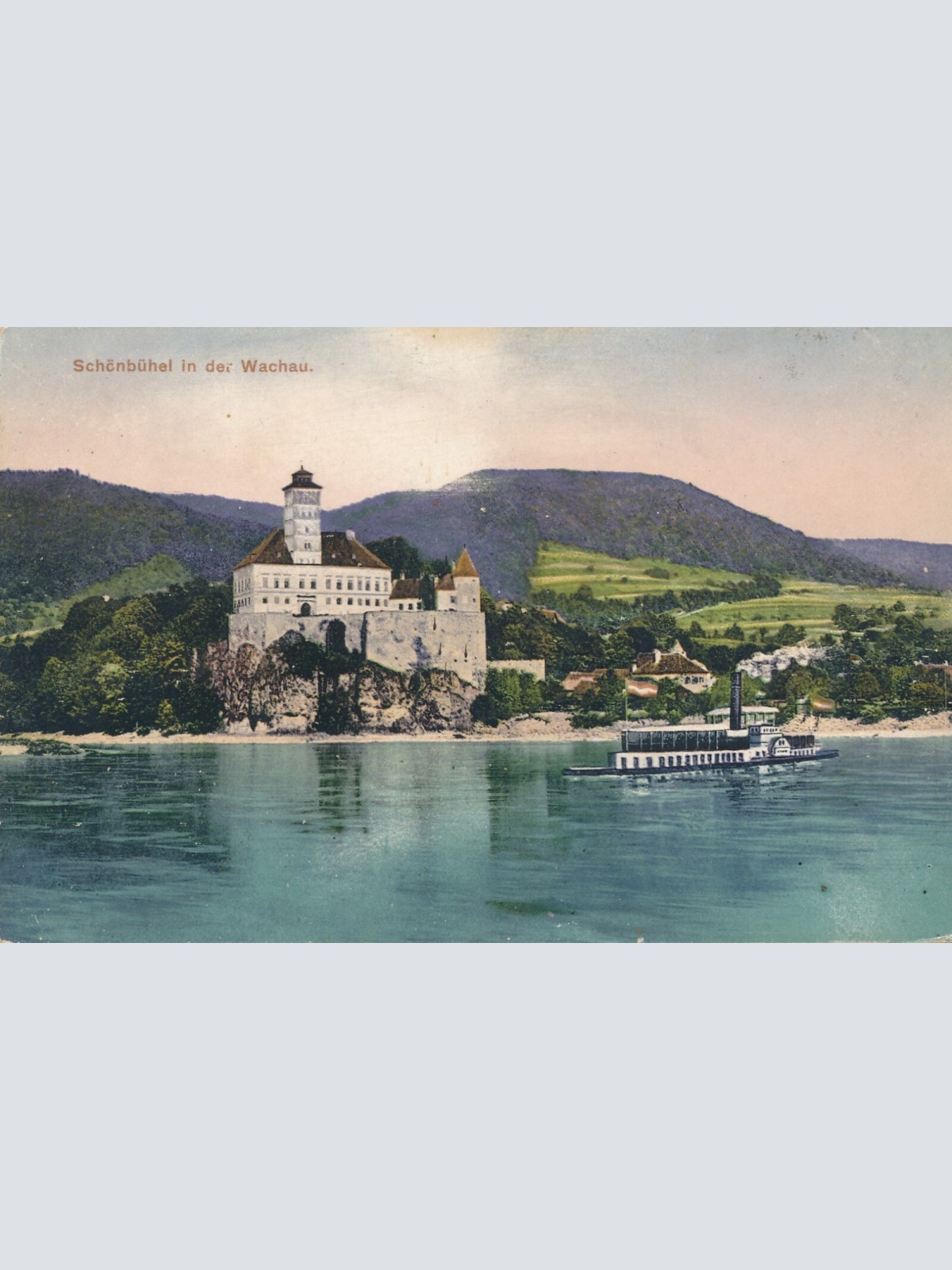 AK aus Schönbühel an der Donau mit Schloss Niederösterreich (6982)