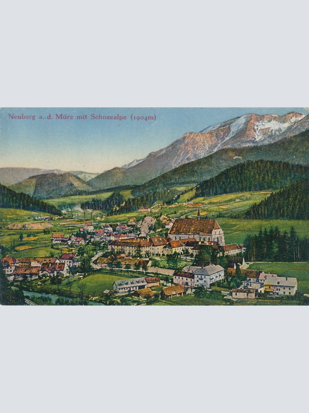 AK aus Neuberg an der Mürz mit Schneealpe Steiermark (7040)