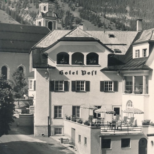 AK aus Lermoos mit Hotel Post Tirol (6935)