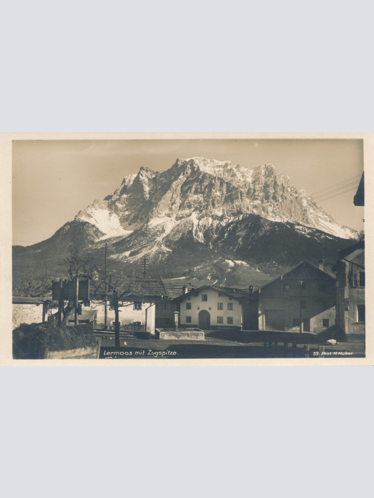 AK aus Lermoos mit Zugspitze Tirol (6938)