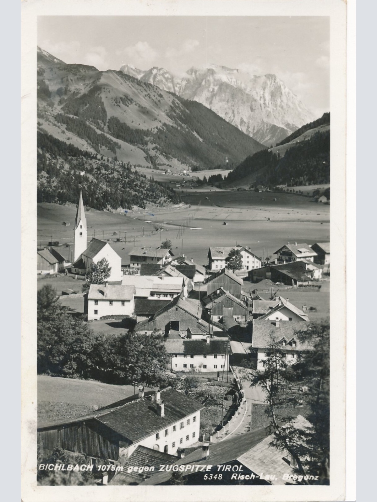 AK aus Bichlbach mit Zugspitze Tirol (6949)