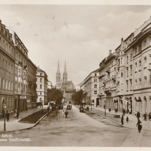 AK aus Nova étvrt das neue Stadviertel Kroatien (6464)