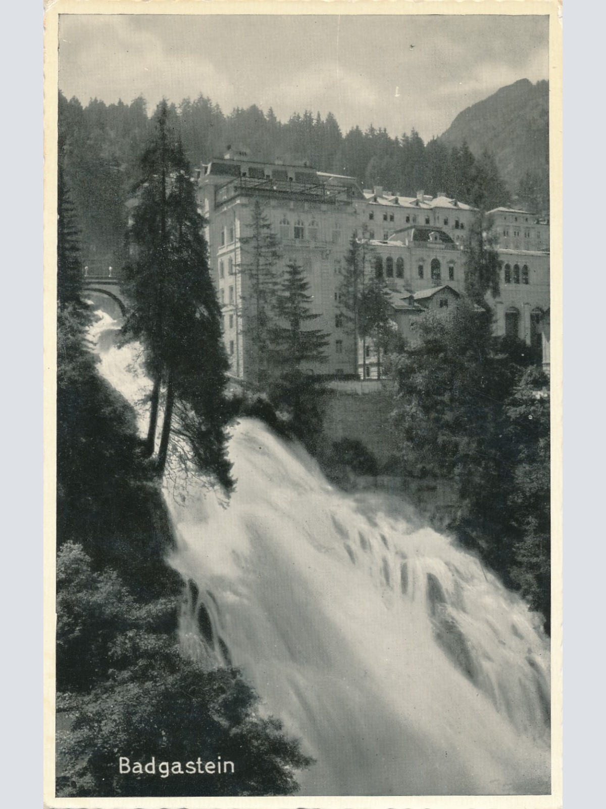 AK von einem Wasserfall Bad Gastein (7339)