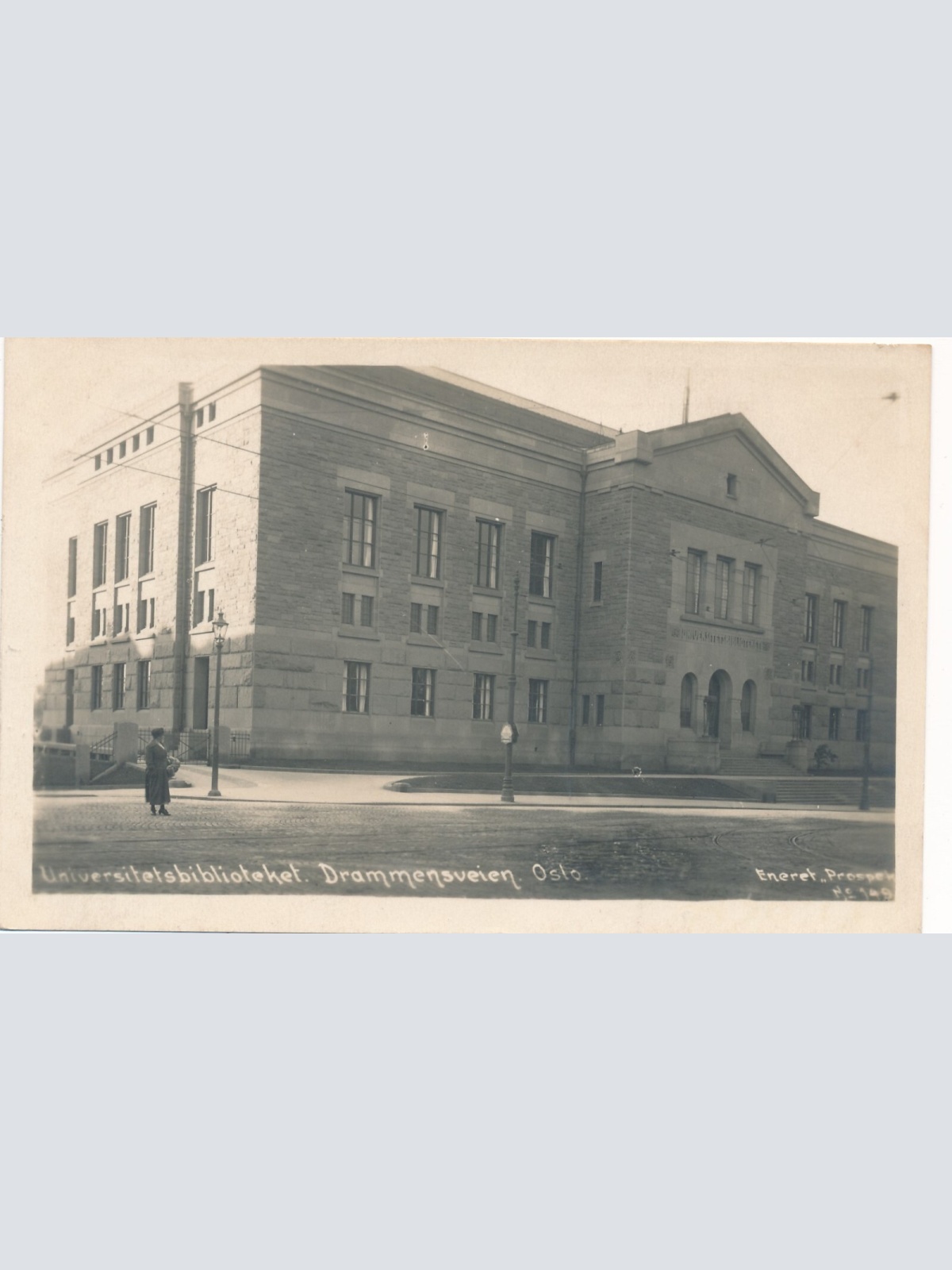 AK aus Oslo Universitätsbiliothek Norwegen (7344)