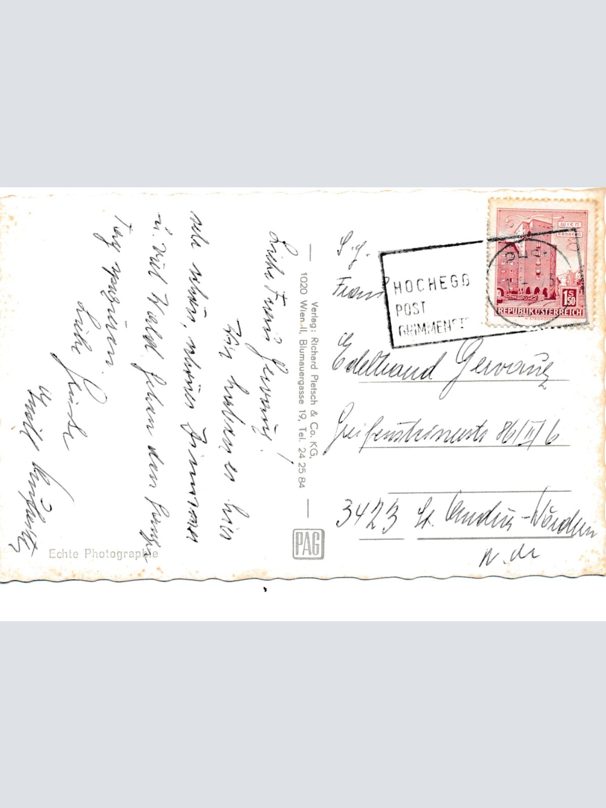 AK aus Hochegg Niederösterreich (7397)