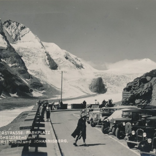 AK am Grossglockner mit Grossglocknerstrasse und Oldtimer Kärnten (7265)