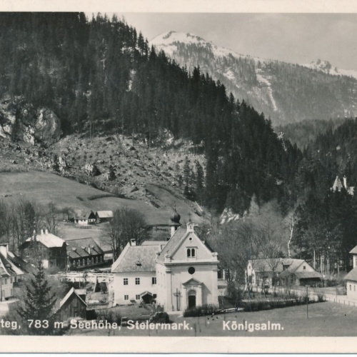 AK aus Mürzsteg mit Königsalm Steiermark (7317)