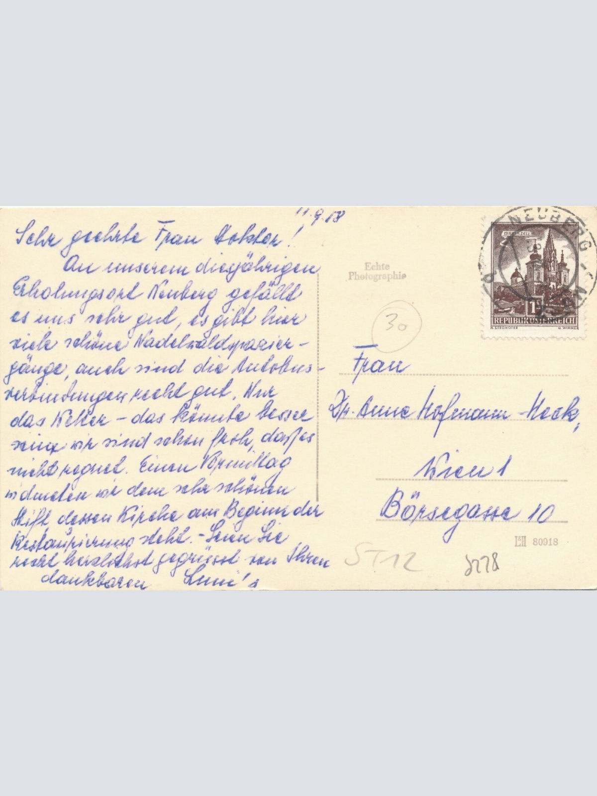 AK aus Neuberg Steiermark (7311)