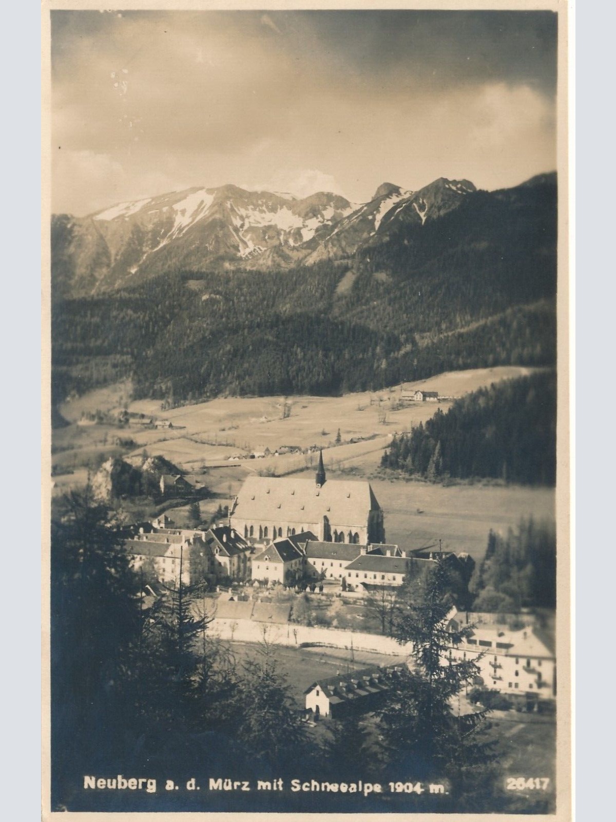 AK aus Neuberg mit Schneealpe Steiermark (7305)