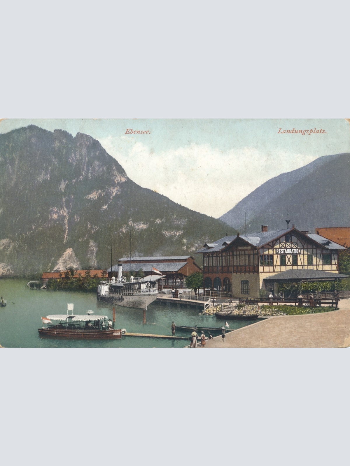 AK aus Ebensee Landungsplatz Oberösterreich (7447)