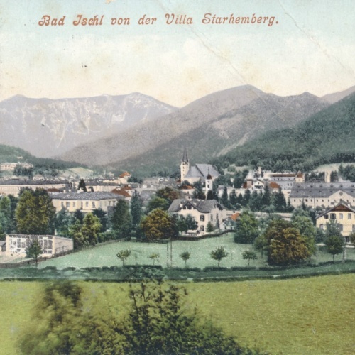 AK aus Bad Ischl von der Villa Starhemberg Oberösterreich (7466)