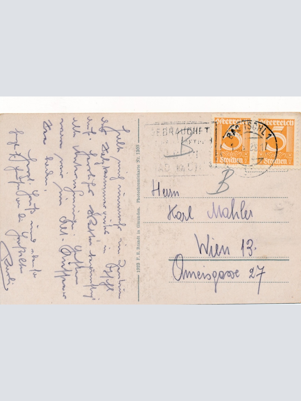 AK aus Bad Ischl Oberösterreich (7461)