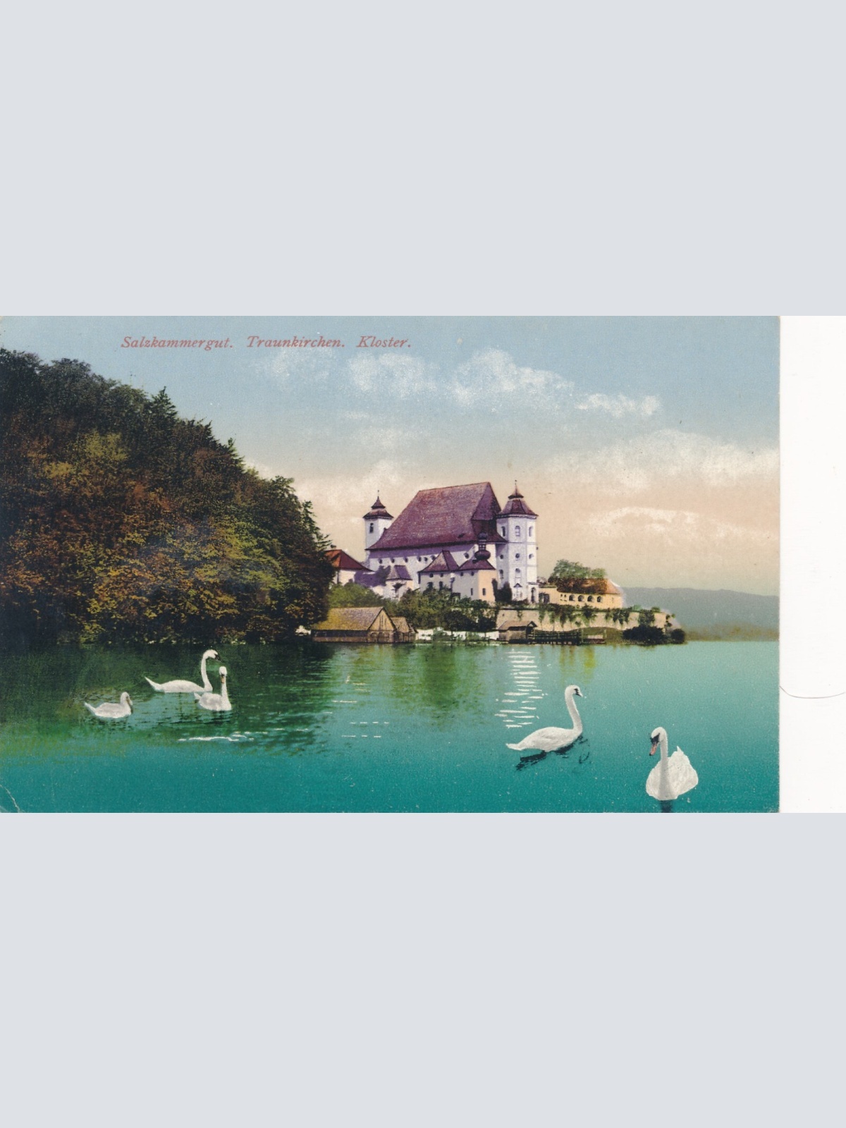 AK aus Traunkirchen mit Kloster Oberösterreich (7675)