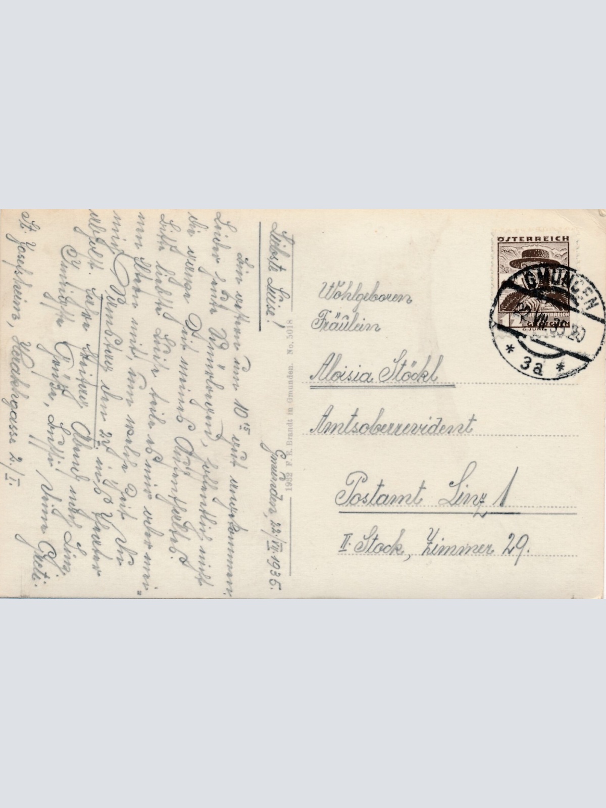 AK aus Gmunden mit Schloß Cumberland Oberösterreich (7698)