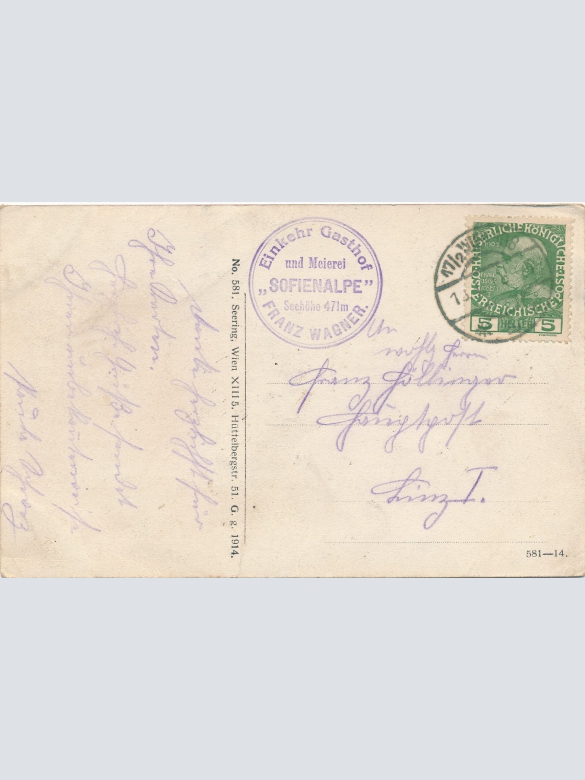 AK vom Winter im Wienerwald Sofien Alpe Niederösterreich (7176)