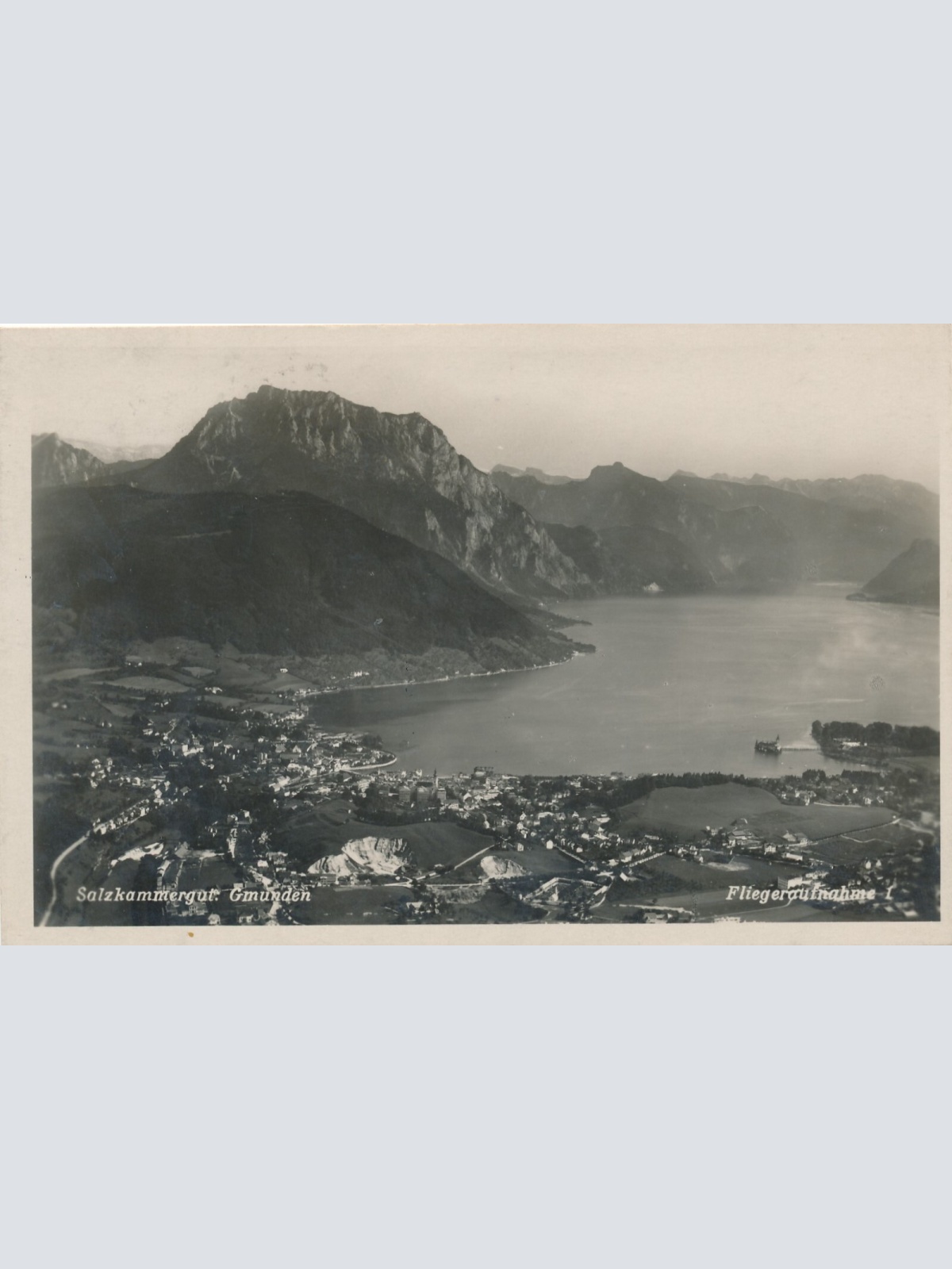 AK aus Gmunden Fliegeraufnahme Oberösterreich (7701)