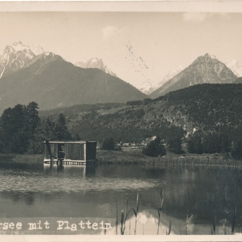 AK vom Stradersee mit Plattein Vorarlberg (7707)