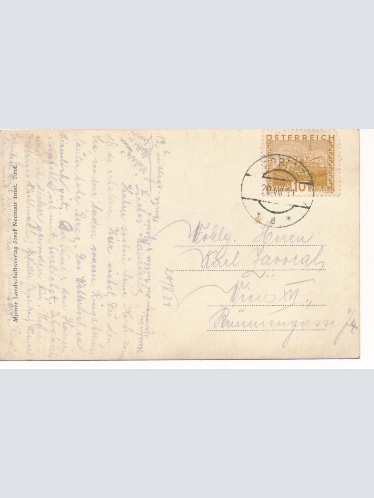 AK vom Stradersee mit Plattein Vorarlberg (7707)