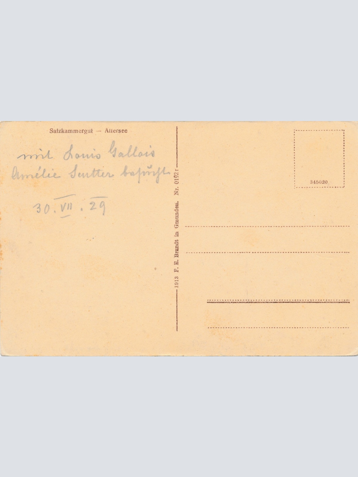 AK aus Attersee Oberösterreich (7644)