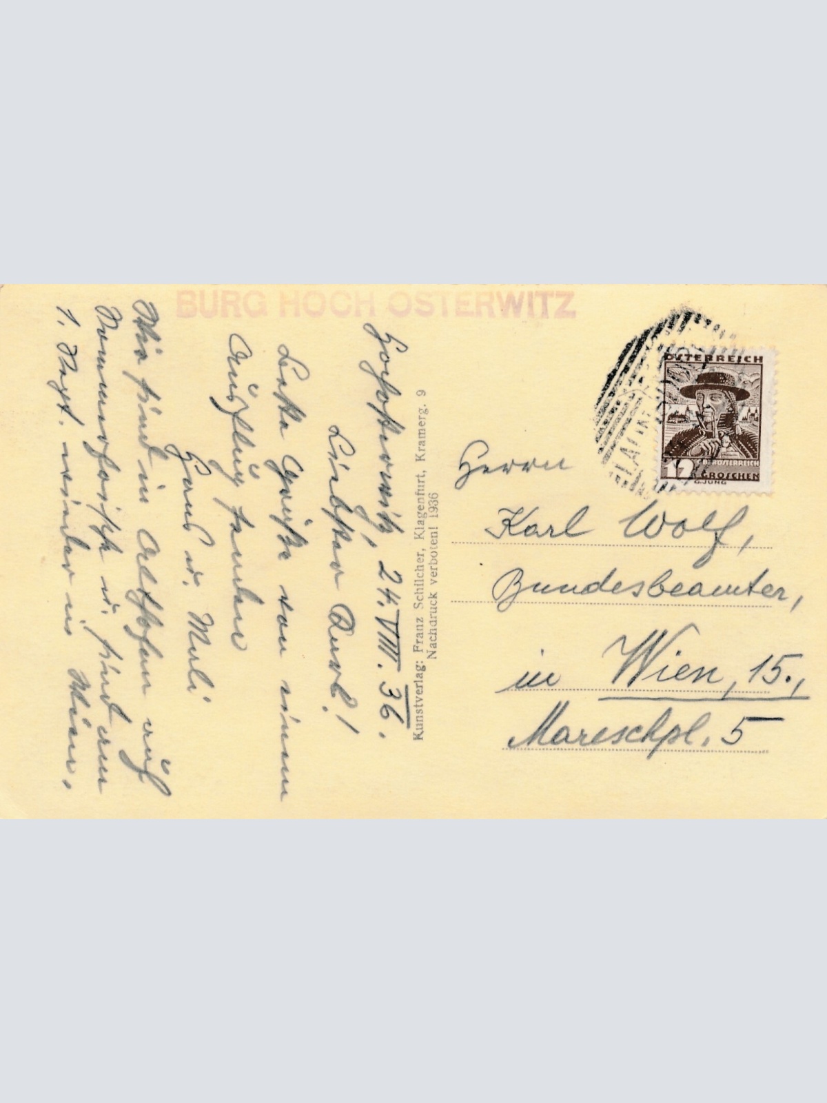 AK von der Burg Hochosterwitz Kärnten (7099)