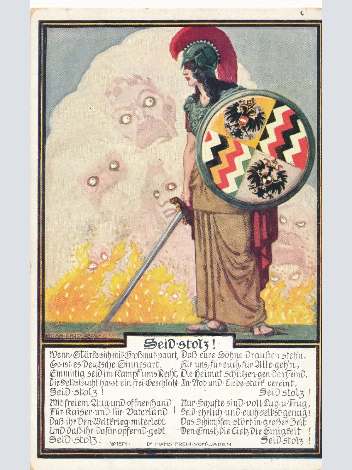 Rot Kreuz Karte Nr.115 Seid Stolz (7090)