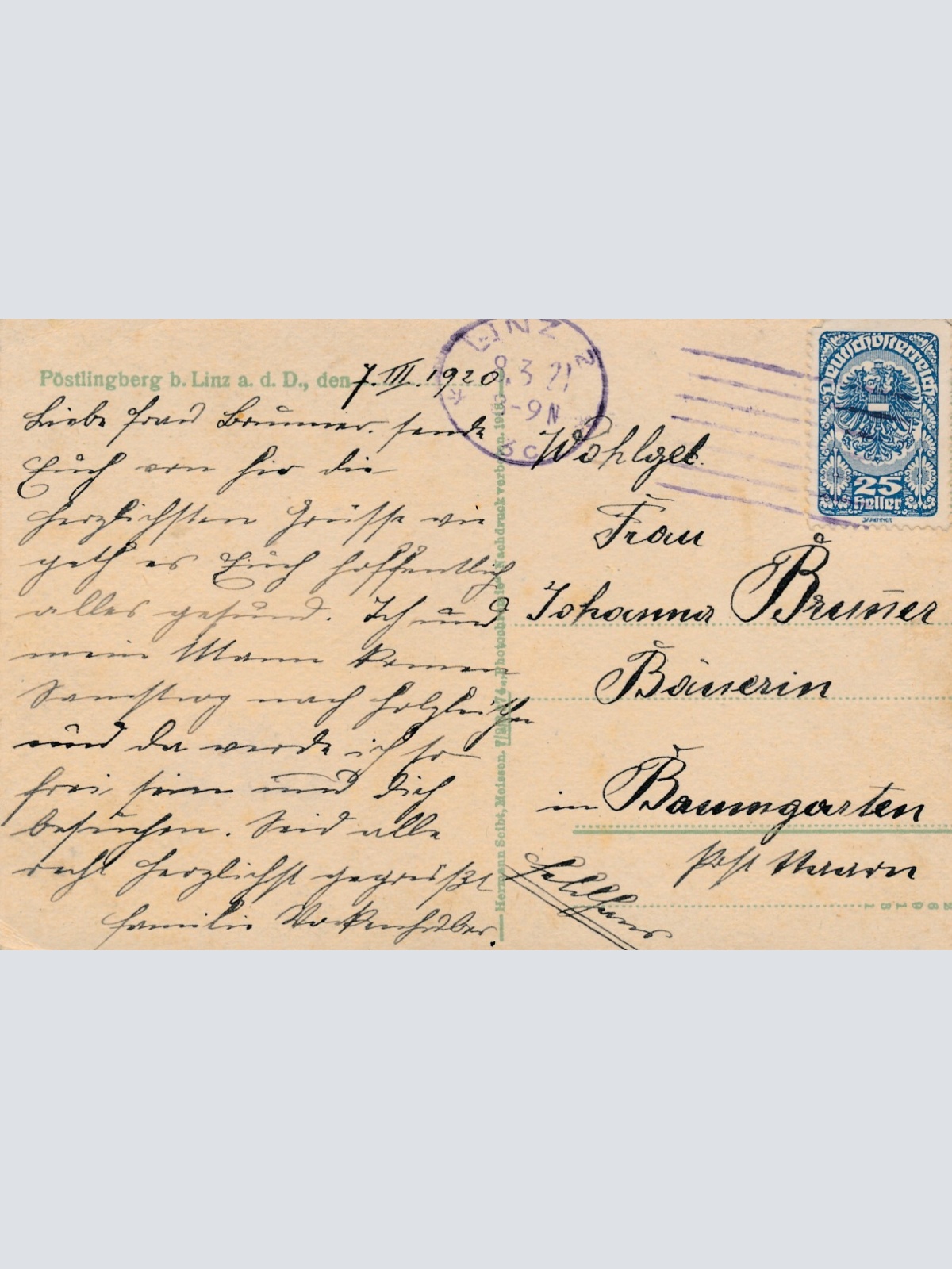 AK aus Linz an der Donau Oberösterreich (7632)