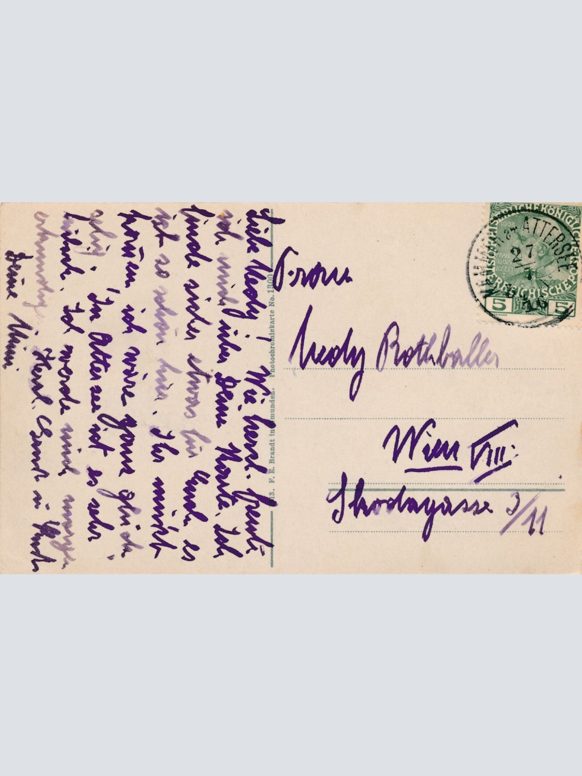 AK aus Attersee aus der Vogelschau Oberösterreich (7653)