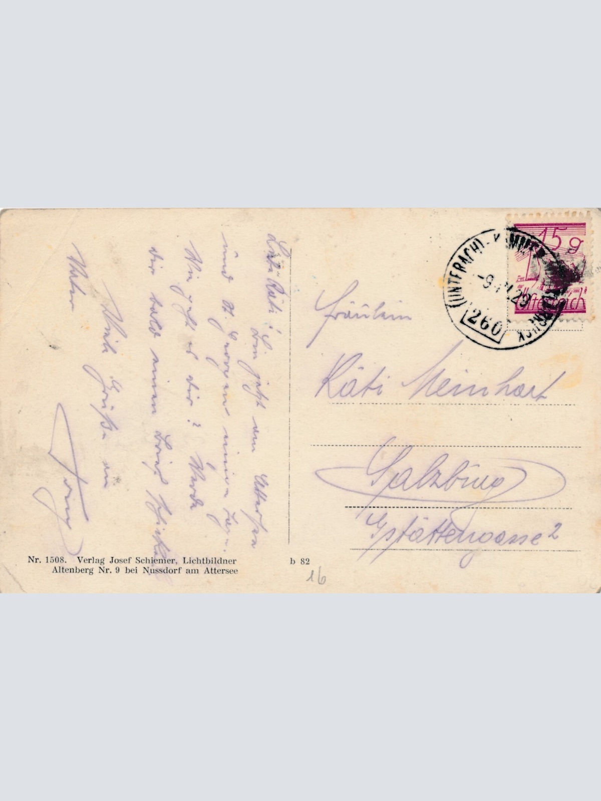 AK aus Nussdorf am Attersee Oberösterreich (7655)