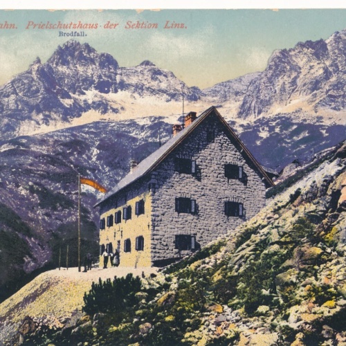 AK, Pyhrnbahn, Prielschutzhaus der Sektion Linz, Oberösterreich (S2067)