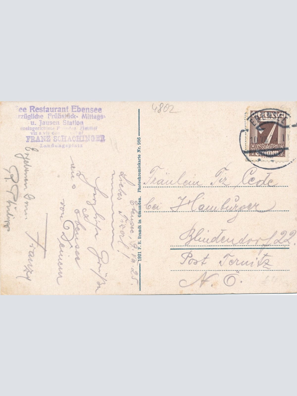 AK, Salzkammergut, Ebensee, Oberösterreich (S2102)