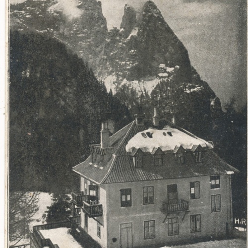 AK aus Casa di Frommer con Sciliar Italien (7744)