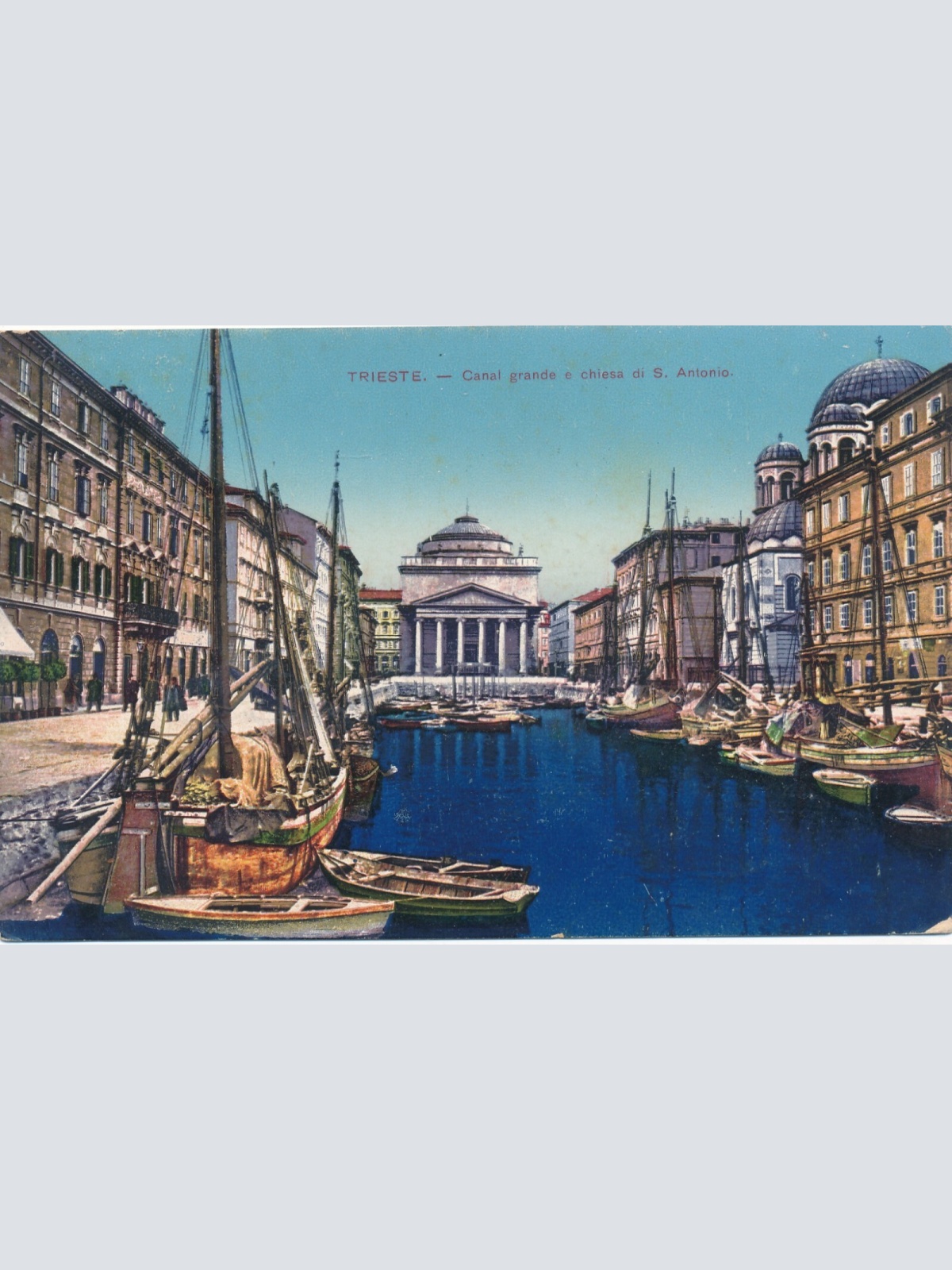 AK aus Trieste mit Schiff Italien (7739)