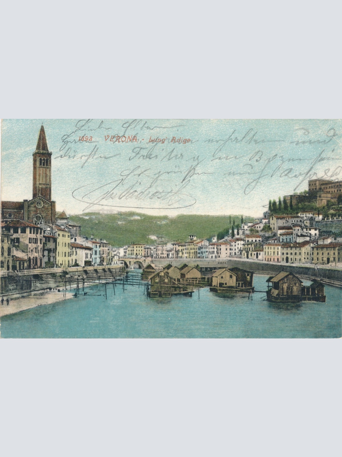 AK aus Verona Lung Adige Italien (7759)