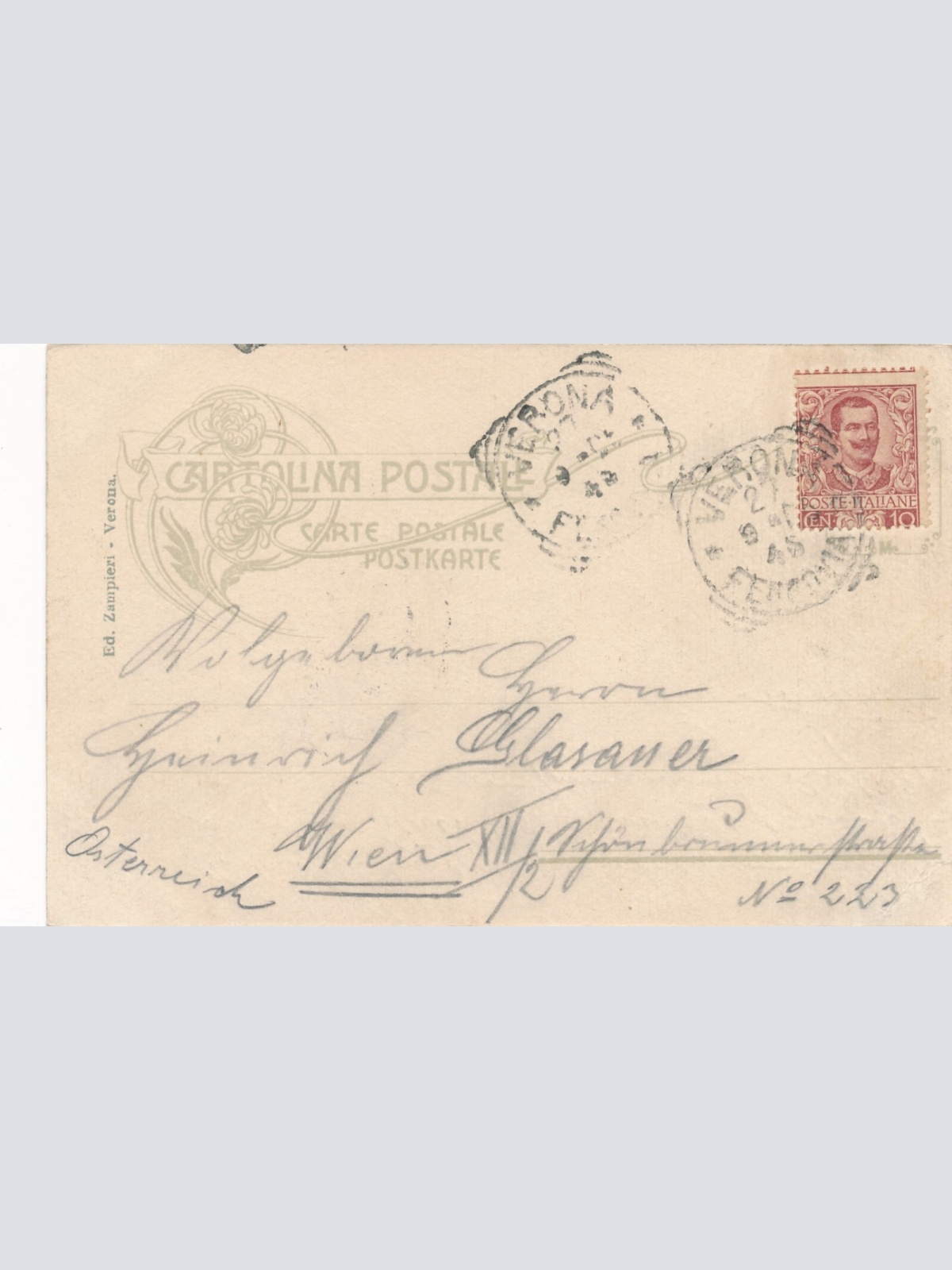 AK aus Verona Lung Adige Italien (7759)