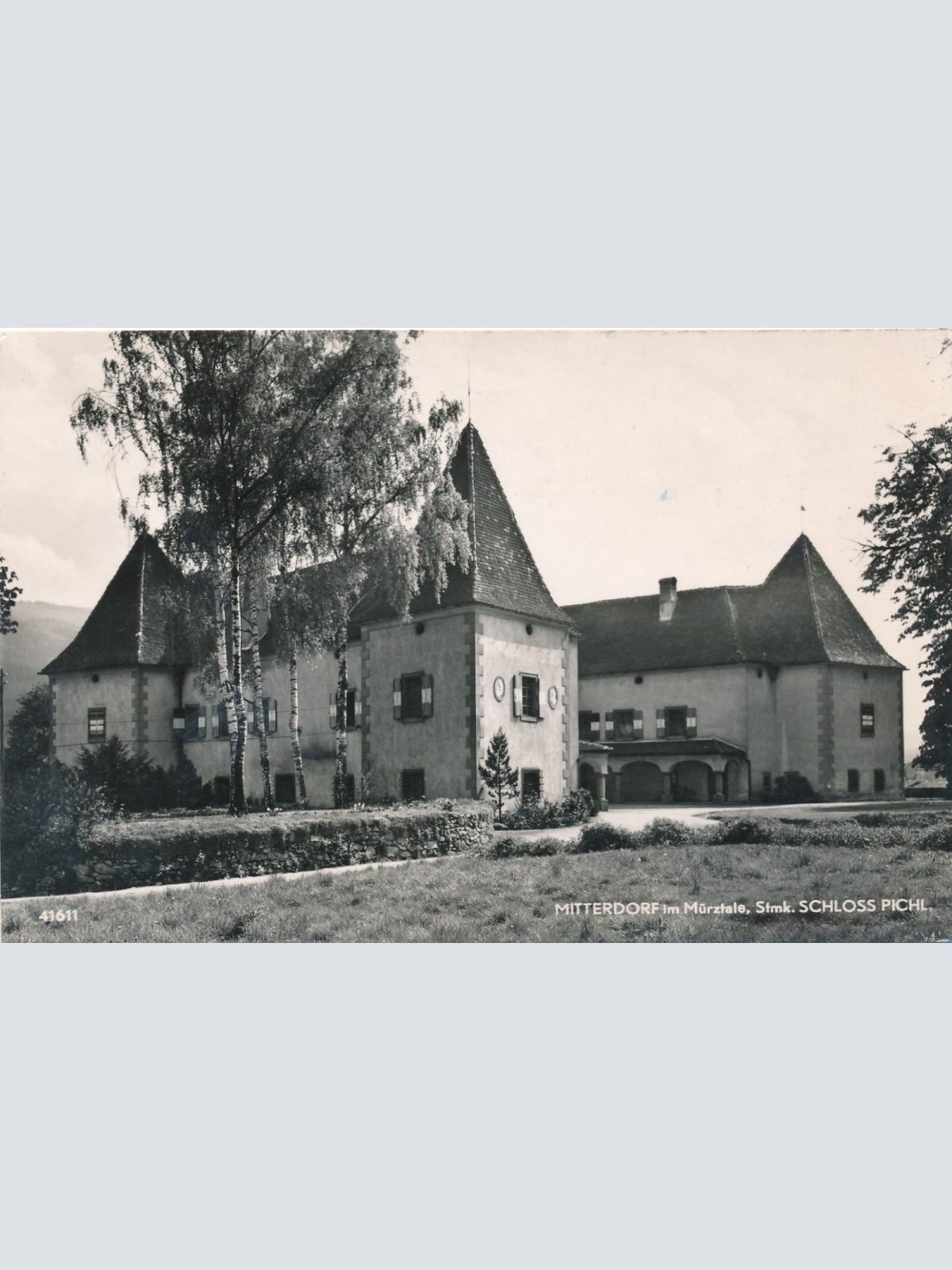 AK aus Mitterdorf mit Schloss Pichl Steiermark (8047)