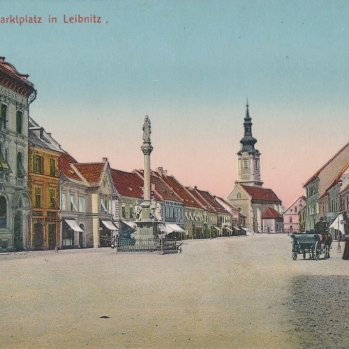 AK aus Leibnitz Marktplatz Steiermark (8068)