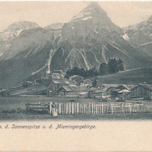 AK aus Lermoos mit Sonnenspitze Tirol (7967)