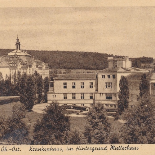 AK aus Vöcklabruck mit Krankenhaus + Mutterhaus Oberösterreich (7985)