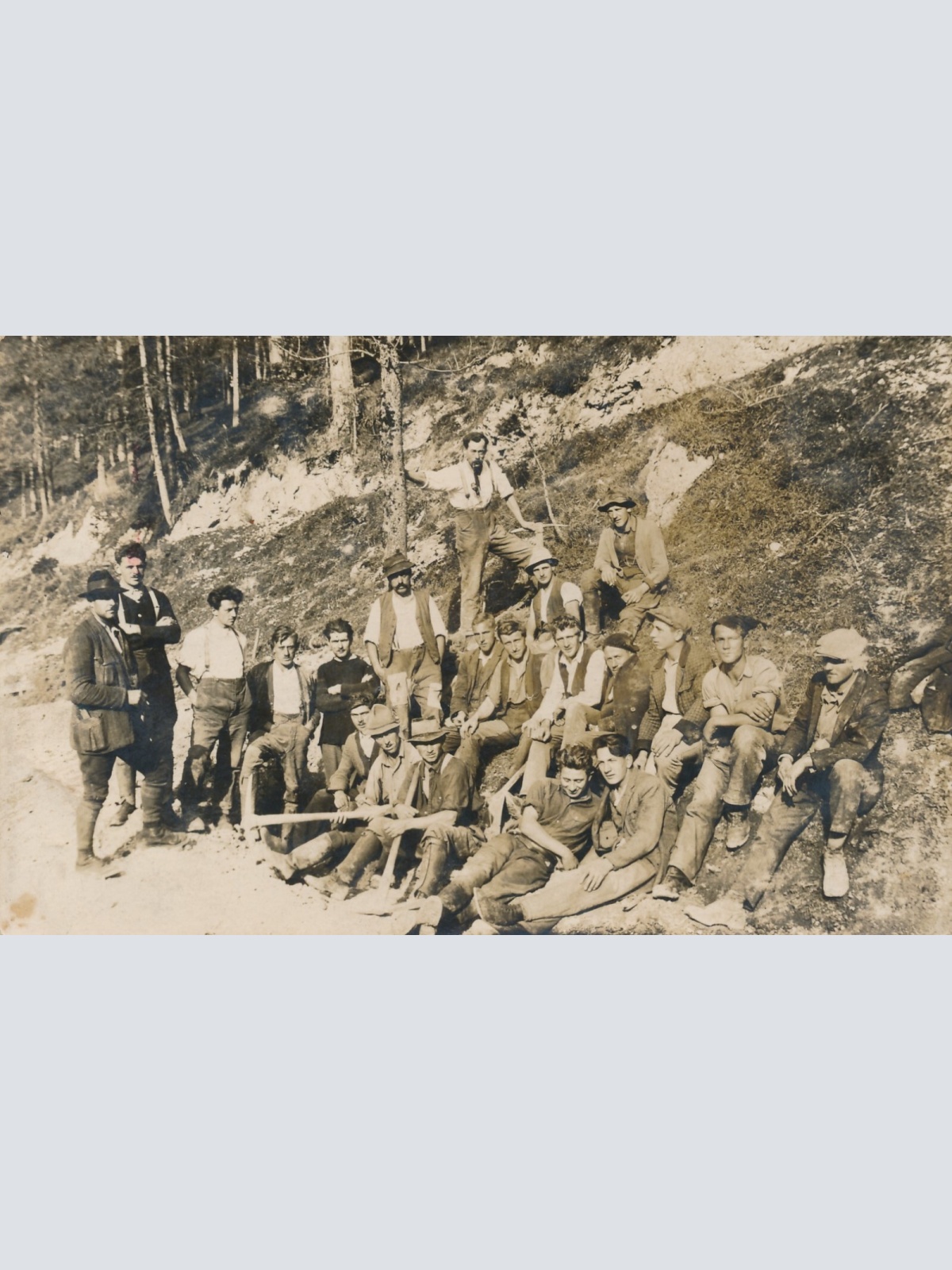 AK Annodazumals von einer Bergarbeiter Gruppe (7797)