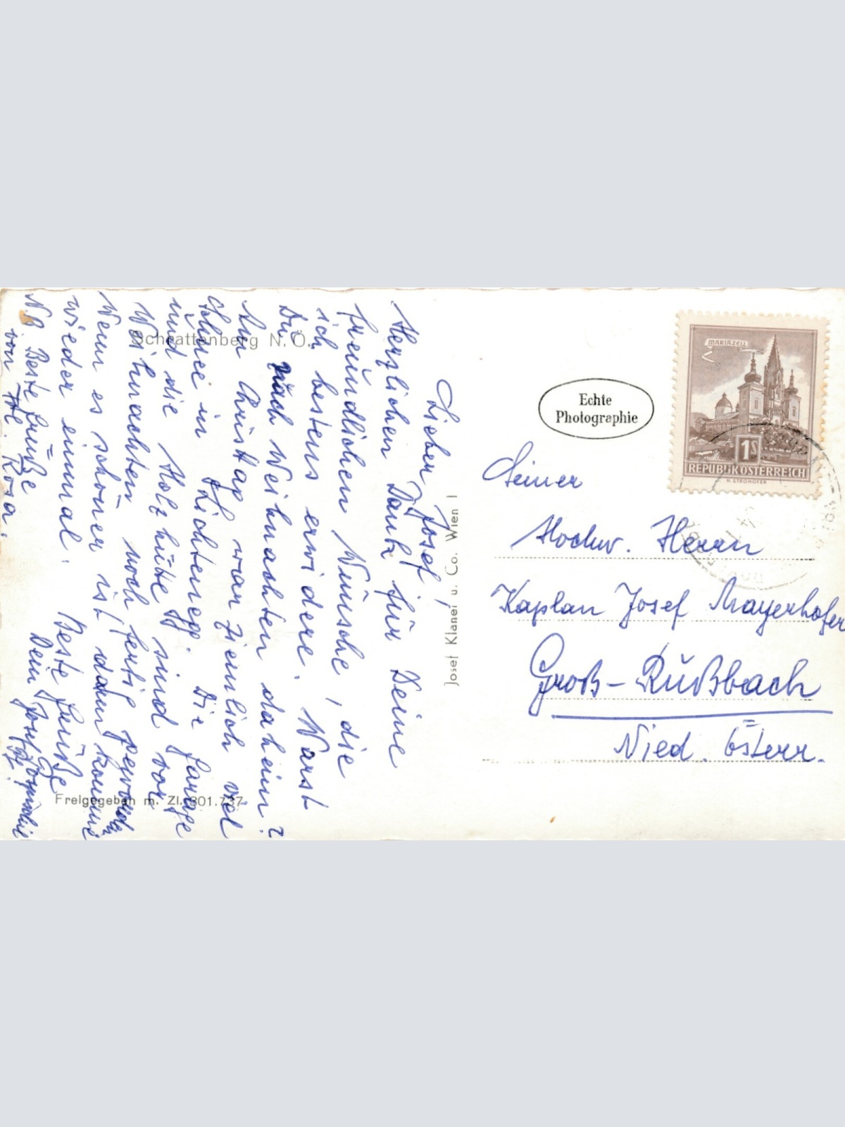 AK aus Schrattenberg Niederösterreich (7845)