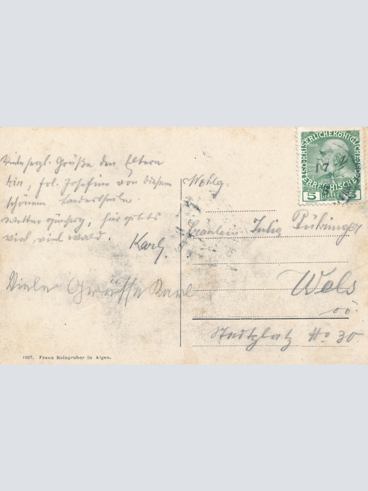 AK aus Aigen - Schlägl Oberösterreich Ansichtskarte (8215)