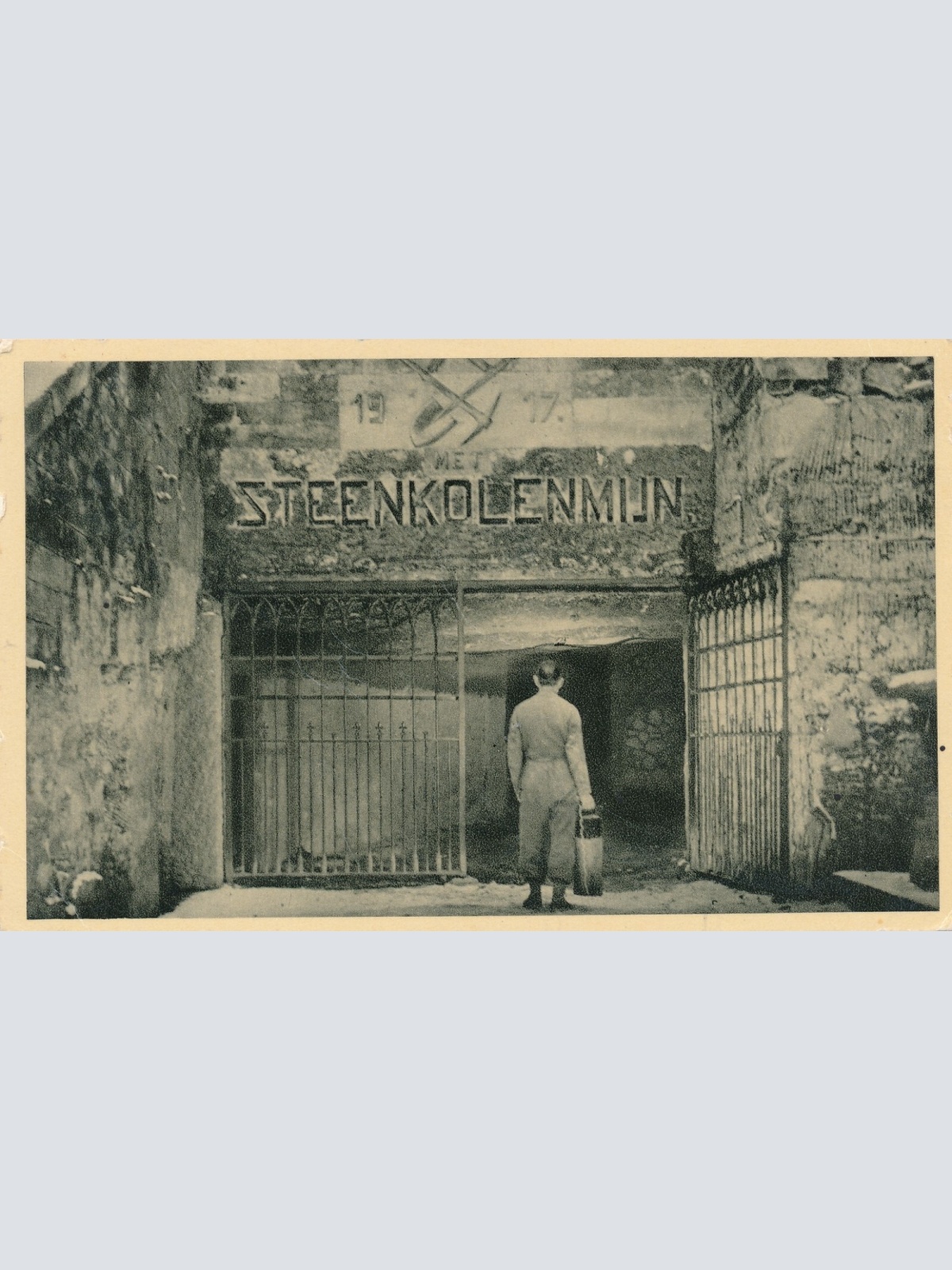 AK aus Valkenburg Eingang einer Steinkohlenmine Niederlande (6514)