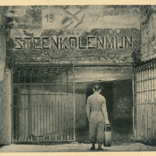 AK aus Valkenburg Eingang einer Steinkohlenmine Niederlande (6514)