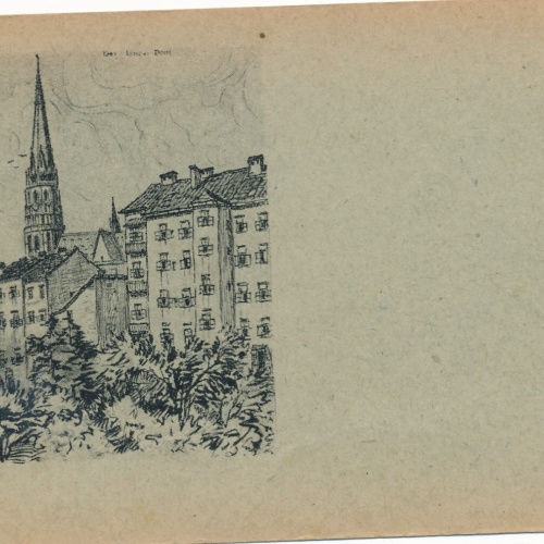 AK aus Linz an der Donau mit Dom Oberösterreich Ansichtskarte (8156)