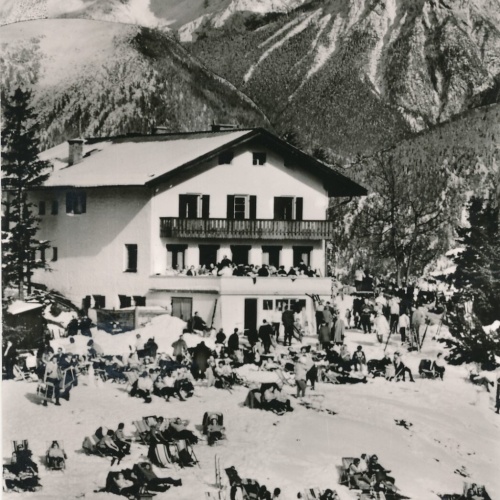 AK aus St. Anton mit Karwendel Tirol Ansichtskarte (8312)