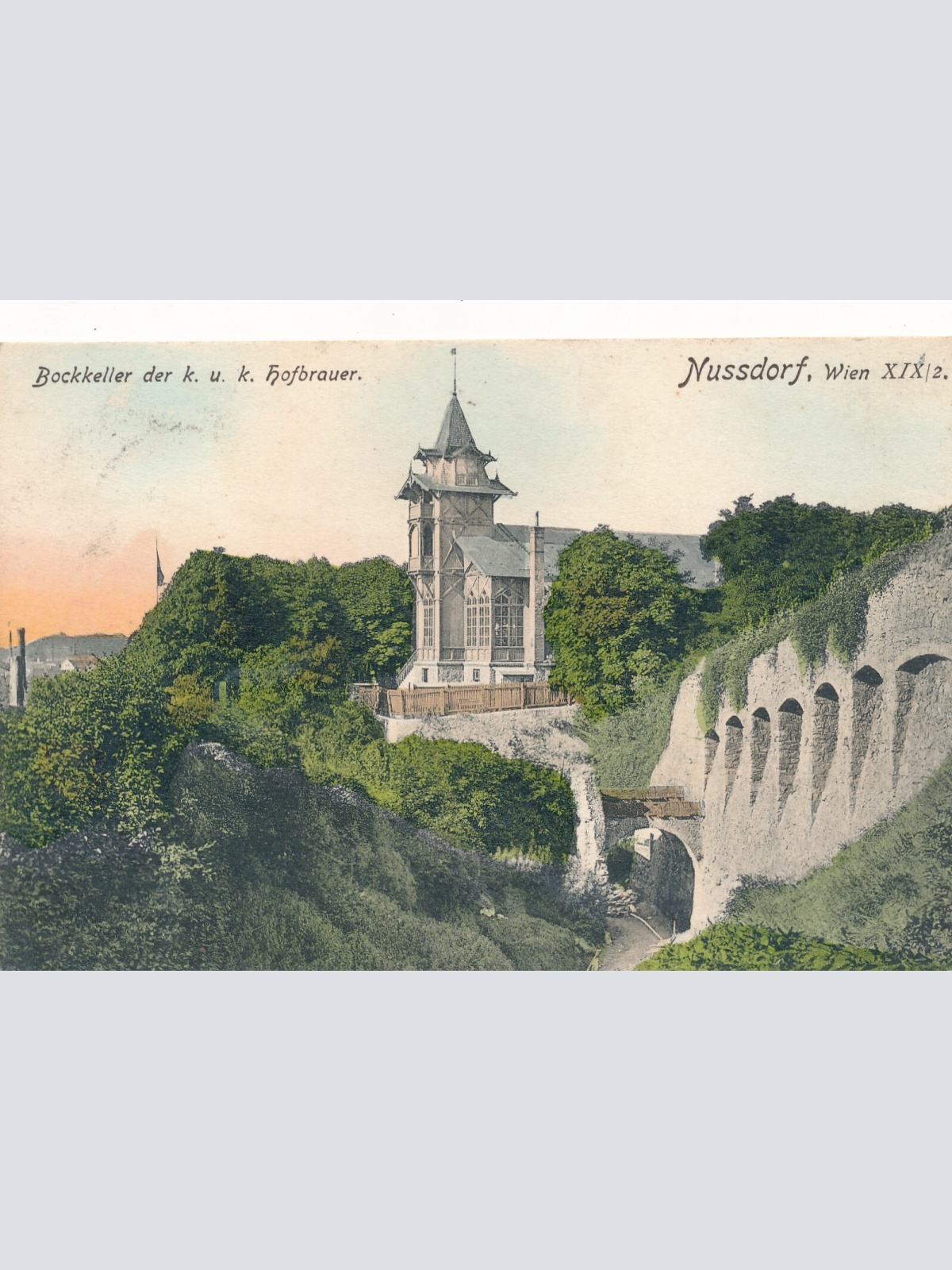 AK aus Nussdorf mit Bockkeller Wien Ansichtskarte (8249)