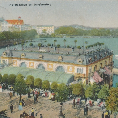 AK aus Hamburg mit Aisterpavillon Ansichtskarte (8265)