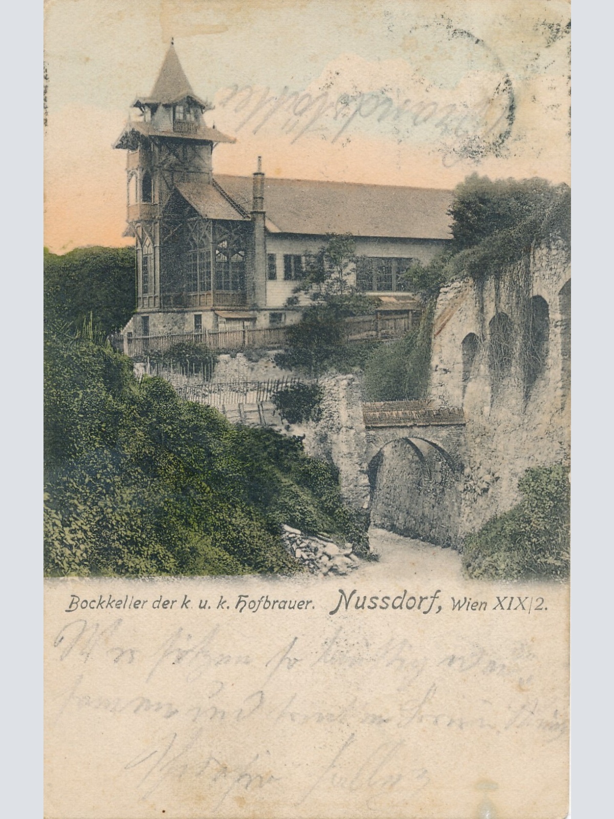 AK aus Nussdorf mit Bockkeller Wien Ansichtskarte (8252)