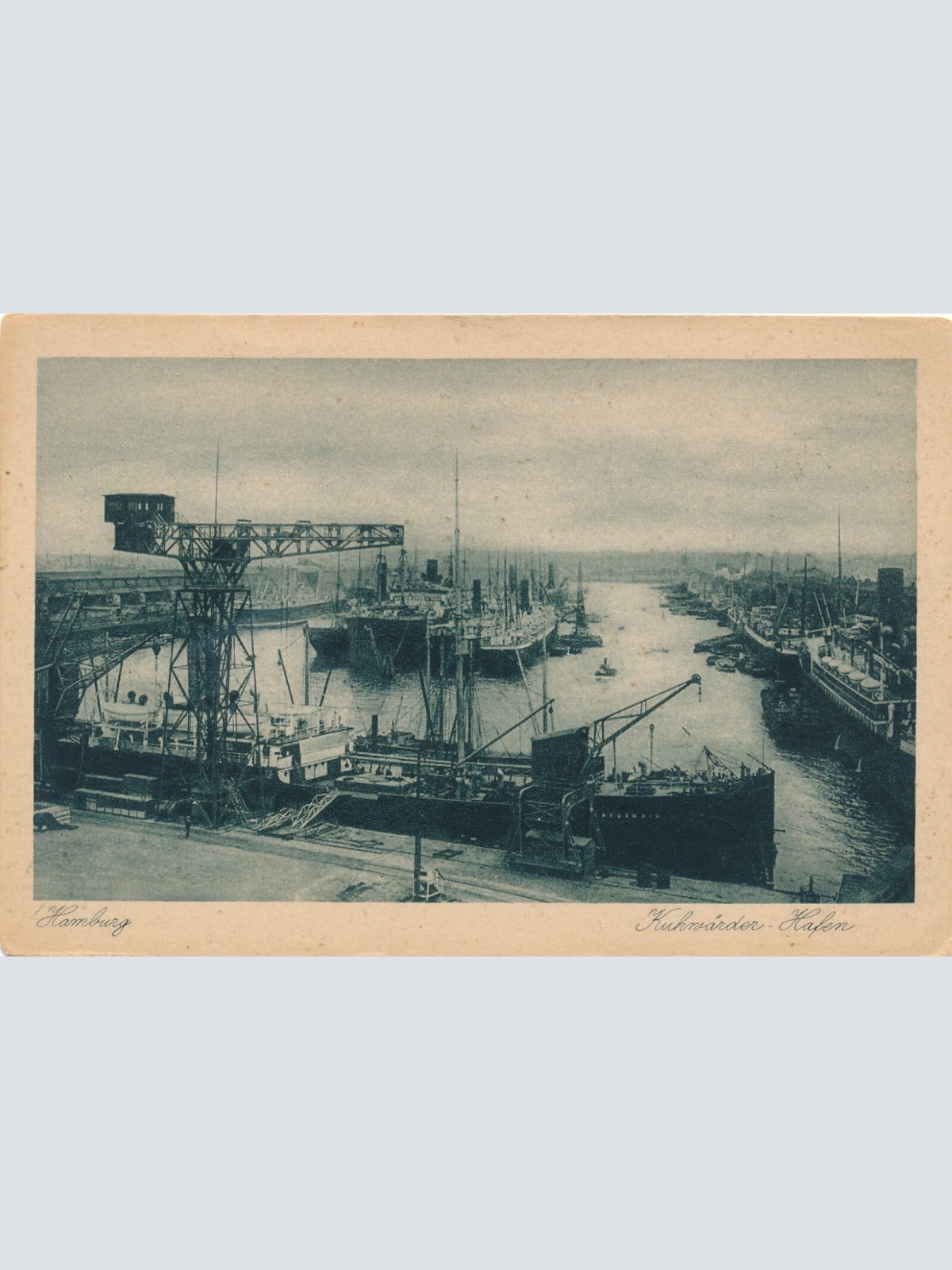 AK aus Hamburg mit Dampfer Ansichtskarte (8255)